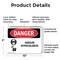 Signmission Sodium Hypochlorite Danger Sign, Plastic, 10in W x 7in L, 2PK OS-2PACK-DS-P-710-L-1935 - alternate 6